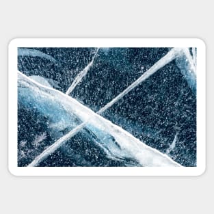 Frozen lake, Swedish Lapland Sticker